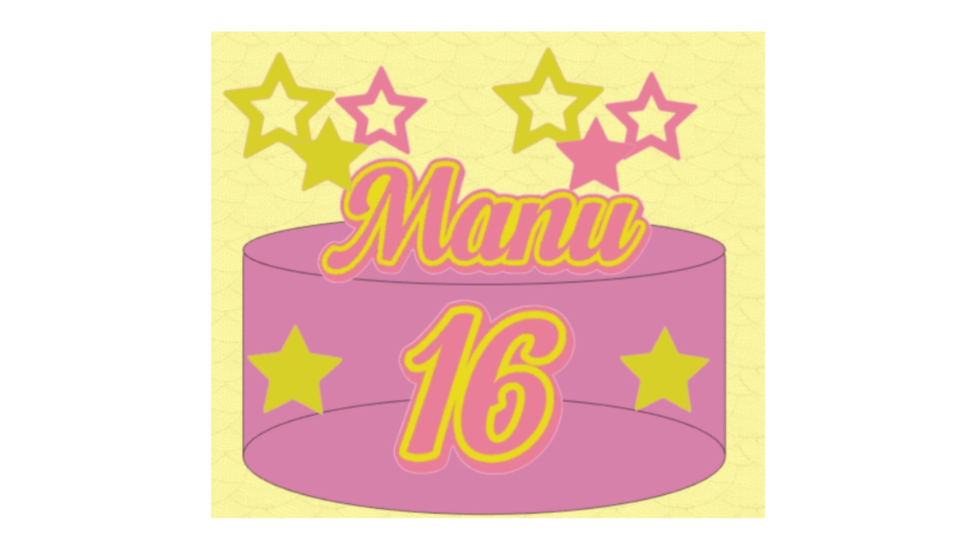 Topo do bolo - Manu
